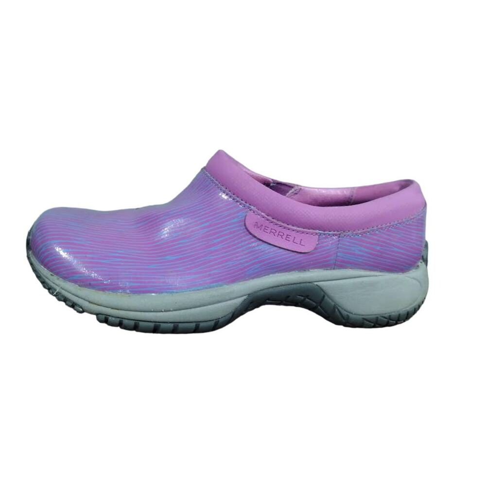 Merrell Slip Ons with Slip Resistant Soles, Purple and Teal, Size 6 - Picture 6 of 6